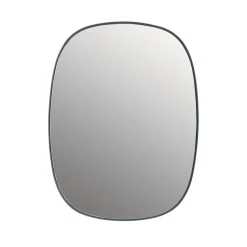 Framed mirror, Dark green, 59x44 cm