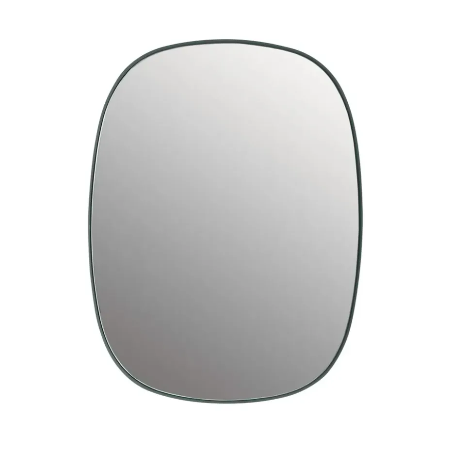 Framed mirror, Dark green, 59x44 cm