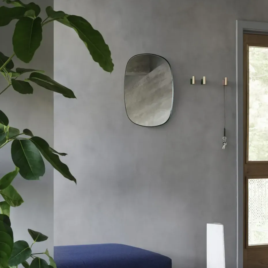 Framed mirror, Dark green, 59x44 cm