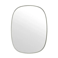 Framed mirror, Grey, 59x44 cm