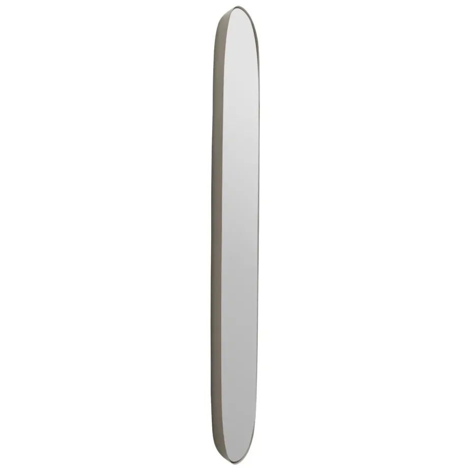 Framed mirror large, Taupe-clear, 118x44,5