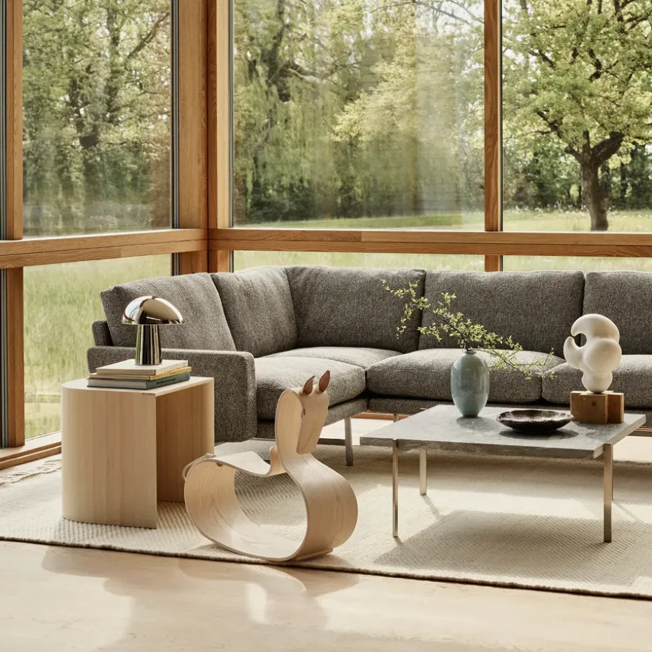 Fritz Hansen Rocking Horse, Clear lacquered ash