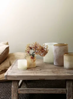 Frost lantern S, Amber (brown)