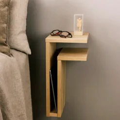 F-shelf wall shelf oak, shelf right