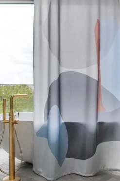 Gallery shower curtain 150x200 cm, Light grey