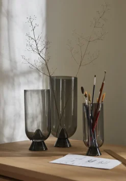 Glacies vase 18 cm, Black