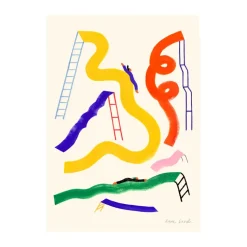 Glisser poster, 30x40 cm