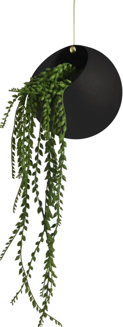 GLOBE hanging pot Ø21 cm h32 cm, Black