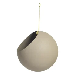 GLOBE hanging pot Ø17 cm h28 cm, Taupe
