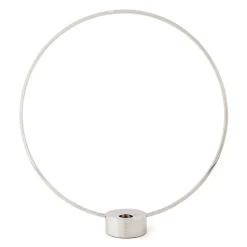 Gloria candle holder, small, nickel