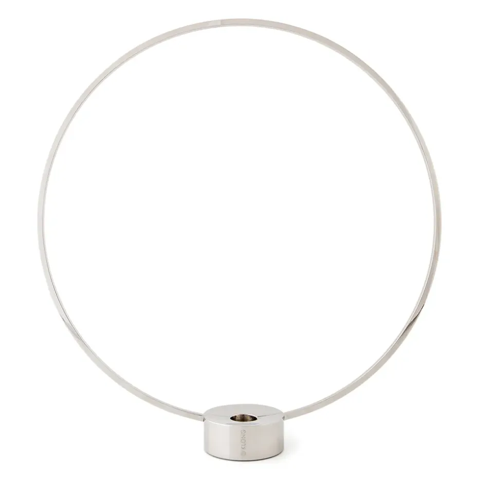 Gloria candle holder, small, nickel