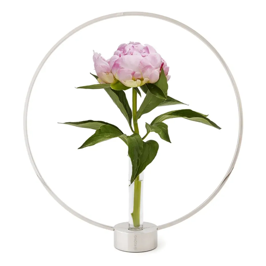 Gloria candle holder, small, nickel