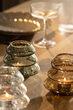 Gran 12 tealight holders, Green