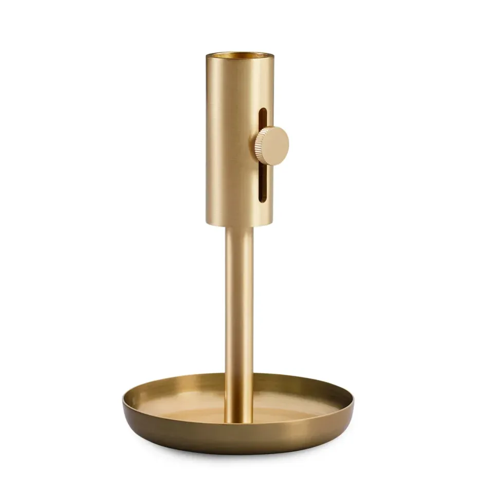 Granny candleholder high, brass