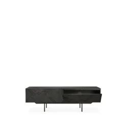 Graphic media cabinet, Black 162 cm