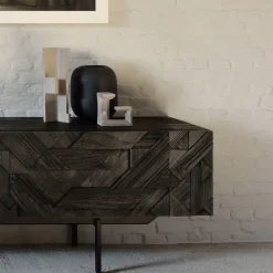 Graphic media cabinet, Black 242 cm