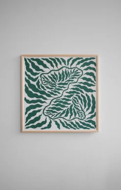 Green poster, 70x70 cm