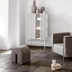 Grid cabinet, Beige