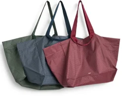 Grid Weekend Bag, Burgundy, medium