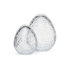 Gry standing egg 12 cm, Clear