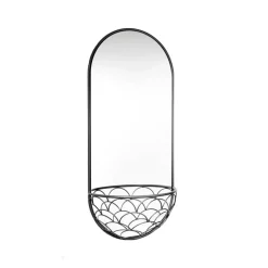 Haga Mirror, Grey, 40x90 cm