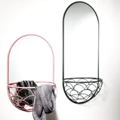 Haga Mirror, Grey, 40x90 cm