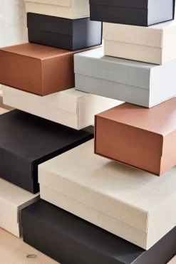 Hako storage box A3, Clay melange