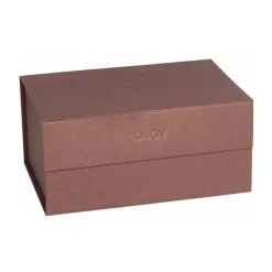 Hako storage box A5, Dark caramel