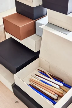 Hako storage box A4, Stone