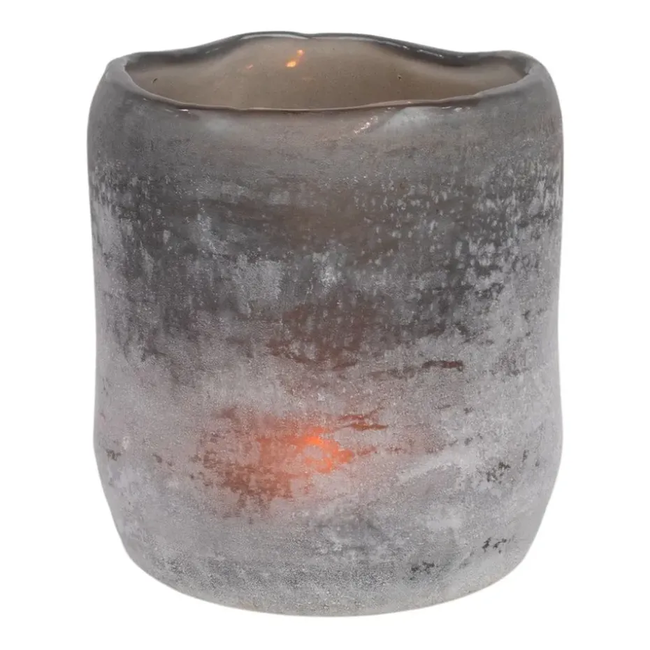 Halde lantern 12 cm, grey