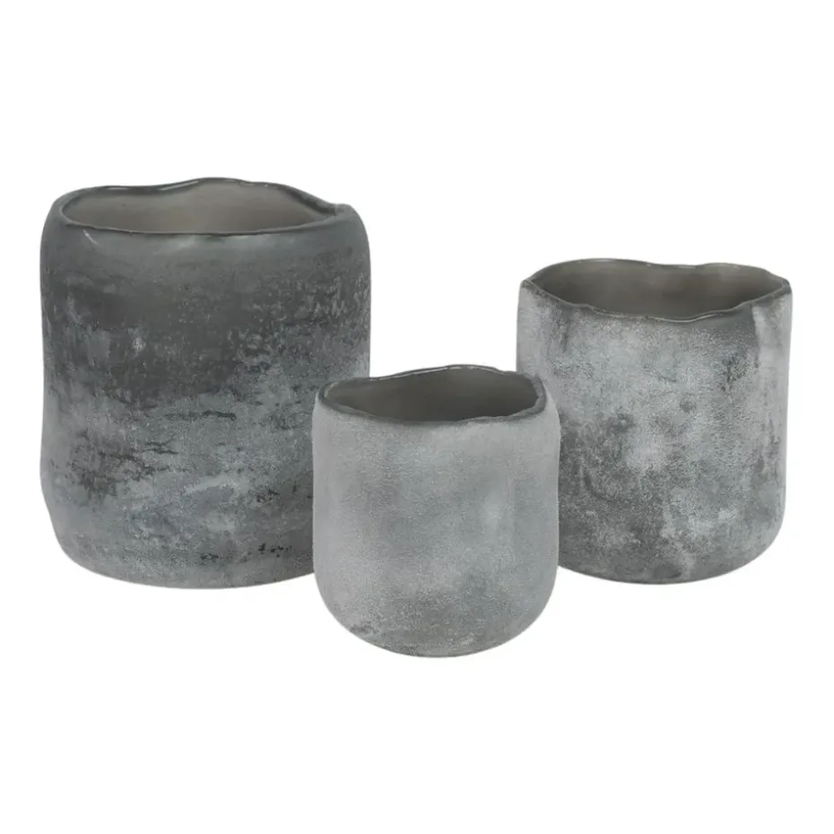 Halde lantern 8 cm, grey