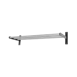 Hall shelf 12 hall shelf, Steel/black, black-painted aluminium