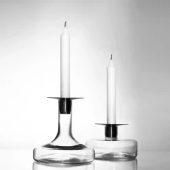 Halo candle sticks, Clear. large