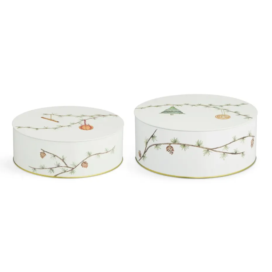 Hammershøi Christmas storage jar 2-pack, White