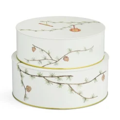 Hammershøi Christmas storage jar 2-pack, White
