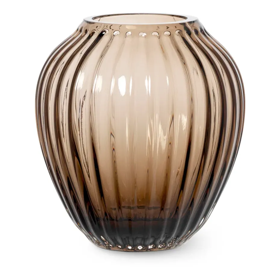 Hammershøi glass vase 14 cm, Walnut