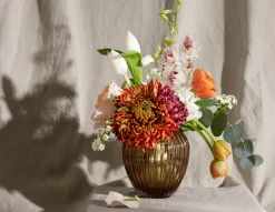 Hammershøi glass vase 14 cm, Walnut