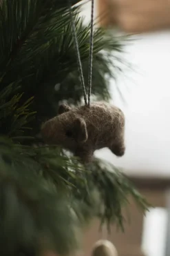 Hanging pig decoration hanger, Beige