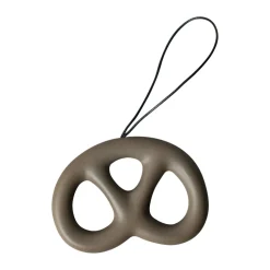 Hanging pretzel decorative ornament, Dust