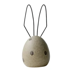 Hare Easter decoration H18 cm, Beige dot