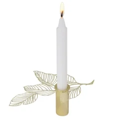 Hassel candlestick small 3 cm, gold