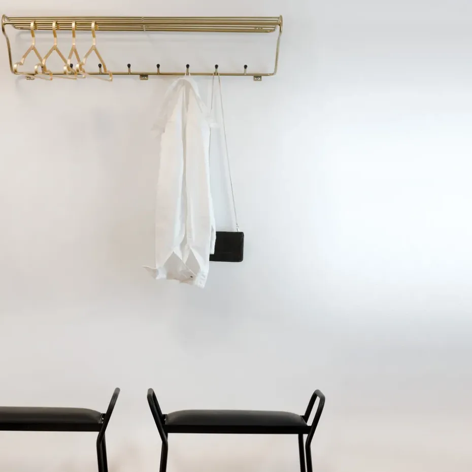 Hat Rack L, brass