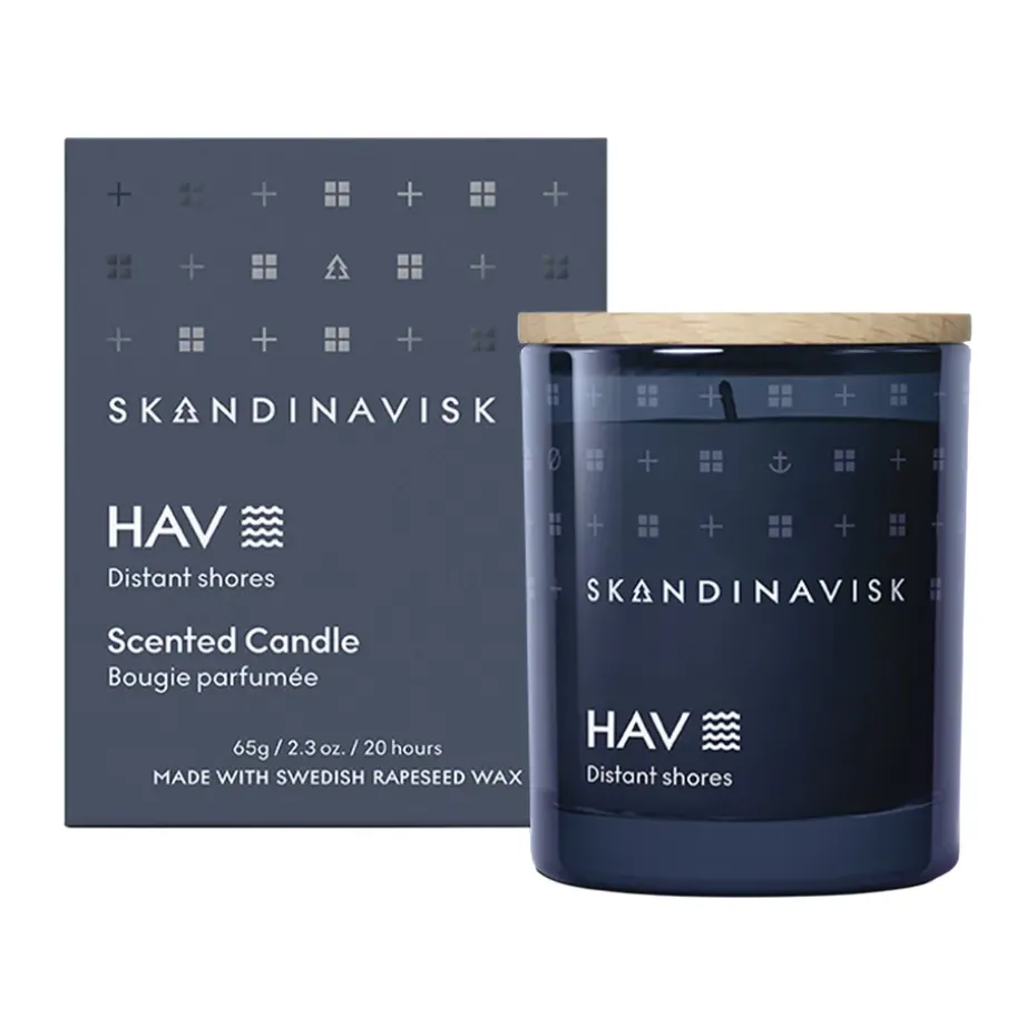 Hav scented candle with lid, 65 g