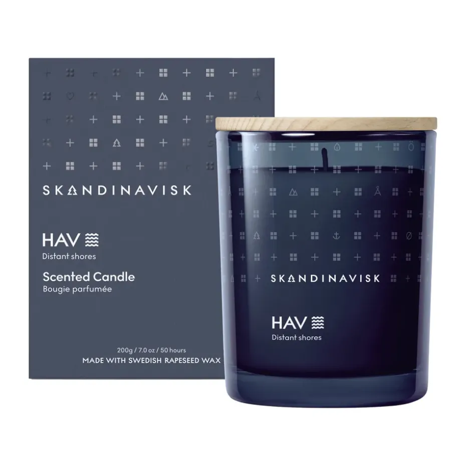 Hav scented candle with lid, 200 g