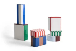 HAY Tin Container medium, Black-off white