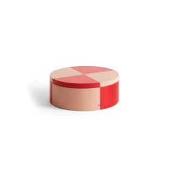 HAY Tin Container, Round red-soft pink