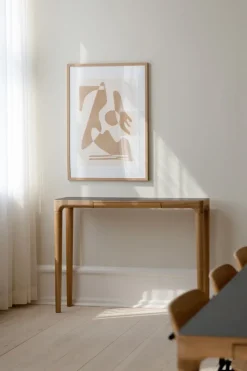 Heart'n'Soul console table 120 cm, Oak-obsidian black