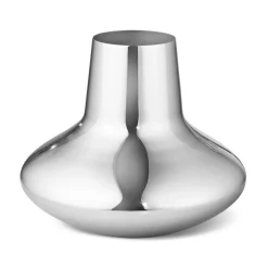Henning Koppel vase stainless steel, Medium, 18.5 cm