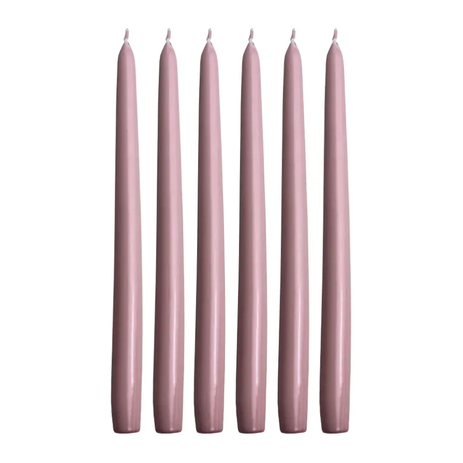 Herrgårdsljus candles 30 cm 6-pack , Pink metallic