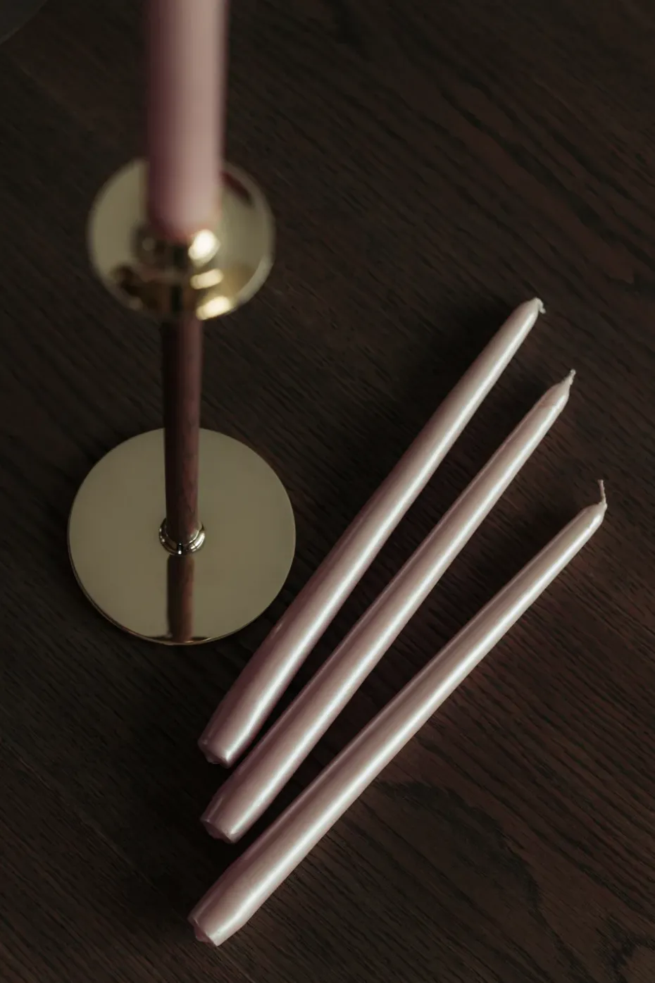 Herrgårdsljus candles 30 cm 6-pack , Dusty pink pearl